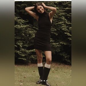 Sundays Odessa Black Mini Dress Size M Anthropologie